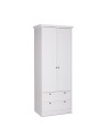 Armadio due ante e due cassetti Landwood14 colore bianco