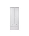 Armadio due ante e due cassetti Landwood14 colore bianco