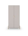 Armadio Enola 2 ante in legno beige 92,8x45x180 Eleganza e praticità per la tua casa