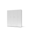 Armadio 4 ante e 2 cassetti Seba4 160x51,6x177h colore bianco