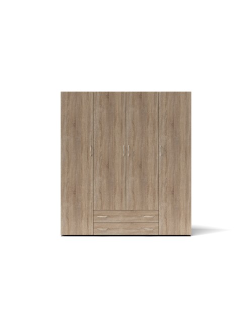 Armadio 4 Ante e 2 Cassetti bianco Seba4 160x51,6x177h Prezzo