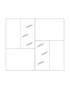 Armadio 2 ante scorrevoli rovere kadiz e cachemire con specchi Myla 275x59x240h
