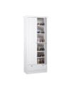 Armadio scarpiera due ante e cassetto Landwood13 colore bianco