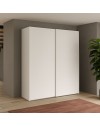 Armadio due ante scorrevoli bianco opaco Swing – 180x55x210H