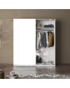 Armadio due ante scorrevoli bianco opaco Swing – 180x55x210H