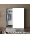 Armadio due ante scorrevoli bianco opaco Swing – 180x55x210H