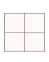 Armadio due ante scorrevoli bianco opaco Swing – 180x55x230H