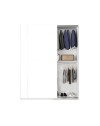 Armadio due ante scorrevoli bianco opaco Swing – 180x55x230H