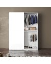 Armadio due ante scorrevoli bianco opaco Swing – 180x55x230H