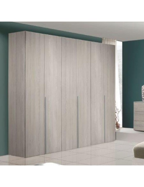 Armadio 6 ante olmo perla Urano 241x55x240H