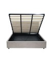 Letto Matrimoniale contenitore Ascoli 182x210x124H tessuto Enjoy tortora