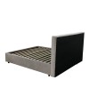 Letto Matrimoniale contenitore Ascoli 182x210x124H tessuto Enjoy tortora