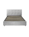 Letto Matrimoniale contenitore Ascoli 182x210x124H tessuto Enjoy grigio