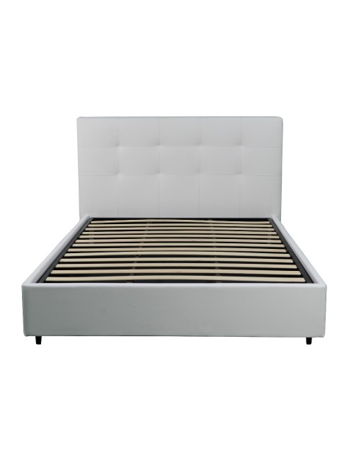 Letto una Piazza e Mezza Contenitore Ascoli 142x210x124H bianco