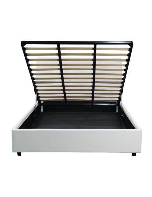 Letto una Piazza e Mezza Contenitore Ascoli 142x210x124H bianco
