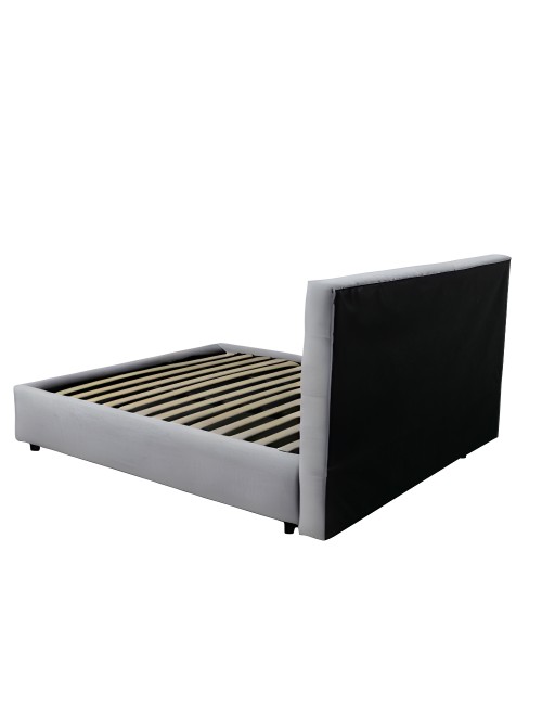 Letto una Piazza e Mezza Contenitore Ascoli 142x210x124H tessuto