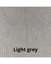 Letto francese con contenitore Ascoli 142x210x124H tessuto colore grigio chiaro