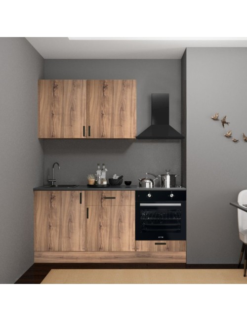 Cucina completa di elettrodomestici Asti 180 colore rovere