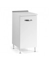 Base cucina con anta 30x50x85H colore bianco frassinato