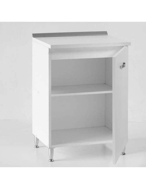 Base Cucina con Anta 60x50x85H Colore Bianco Frassinato Prezzo