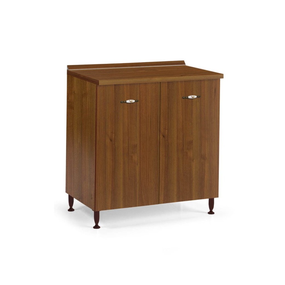 Base cucina due ante 80x50x85H colore noce antico