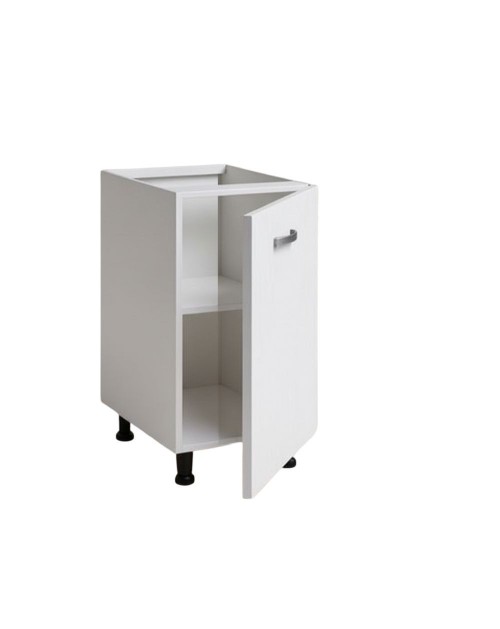Base cucina con anta 40x59x82H colore bianco frassinato