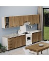 Base cucina con anta 40x50x85H colore noce naturale