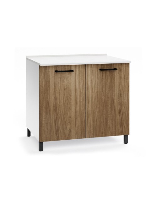Base cucina due ante 80x50x85H colore noce naturale