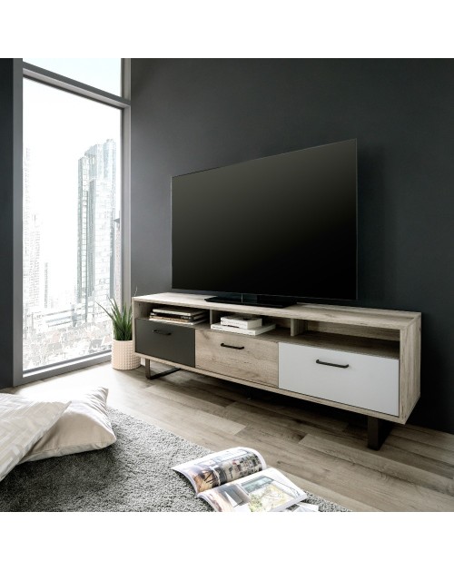 Mobile porta Tv 3 ante a ribalta Orlando5 colore rovere