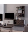 Mobile porta Tv 4 ante Merlin 195x47.6x60H finitura Mozambik spatolato