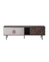 Mobile porta Tv 4 ante Merlin 195x47.6x60H finitura Mozambik spatolato