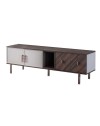 Mobile porta Tv 4 ante Merlin 195x47.6x60H finitura Mozambik spatolato