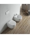 Bidet a pavimento ceramica colore bianco filo muro FB53B