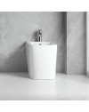 Bidet a pavimento ceramica colore bianco filo muro FB54D