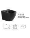 Bidet sospeso nero opaco YJ-BD08
