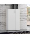 Mobile multiuso scarpiera 2 ante con 5 ripiani colore bianco Lucio 69x34x120H