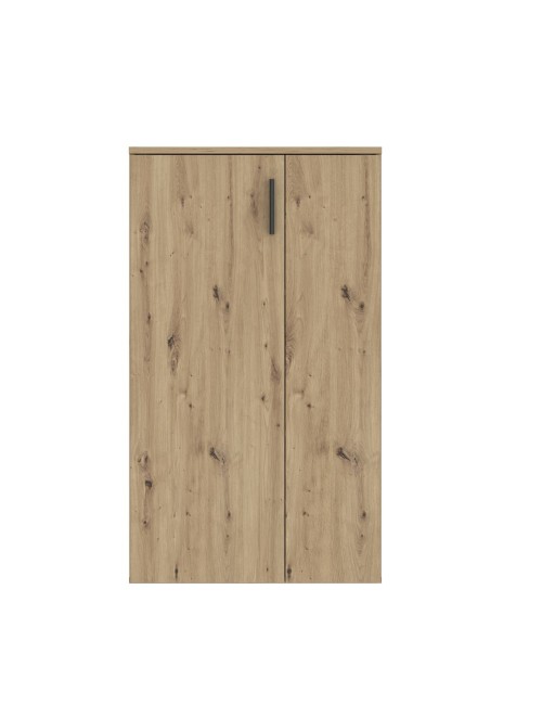 Mobile multiuso scarpiera 2 ante con 5 ripiani colore rovere Lucio 69x34x120H