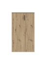 Mobile multiuso scarpiera 2 ante con 5 ripiani colore rovere Lucio 69x34x120H
