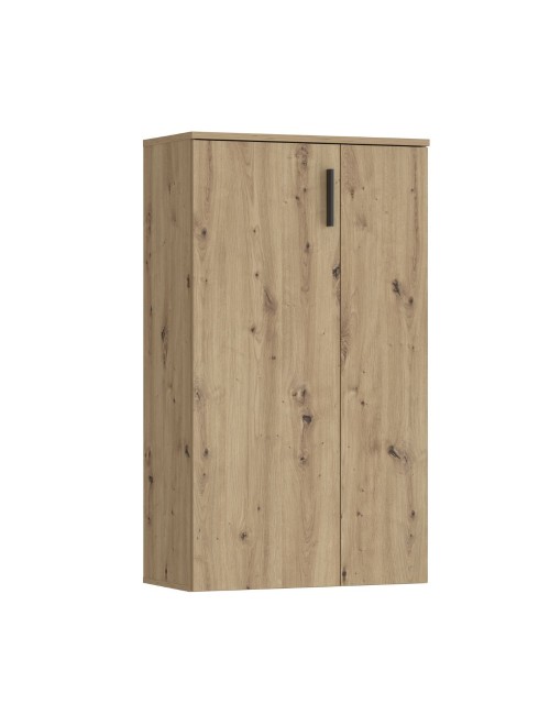 Mobile multiuso scarpiera 2 ante con 5 ripiani colore rovere Lucio 69x34x120H