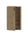 Mobile multiuso scarpiera 2 ante con 5 ripiani colore rovere Lucio 69x34x120H