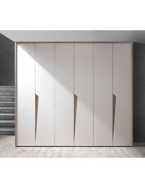 Camera da Letto con Letto Contenitore Soleil Cashmere e Rovere Caffè