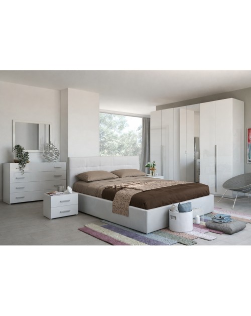 Camera da letto bianco laccato Nerano