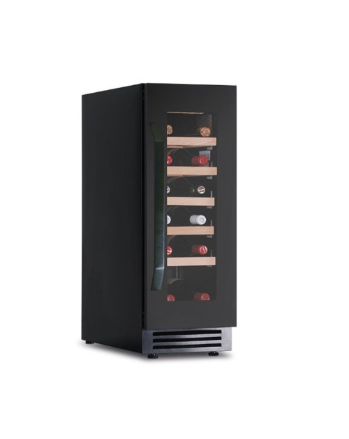 Cantinetta ventilata da incasso 18 bottiglie di vino DW20G1T colore nero
