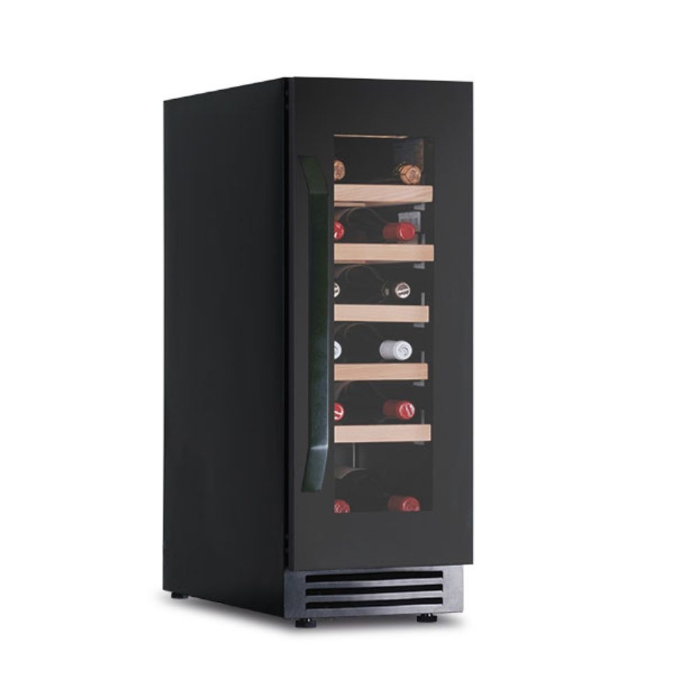 Cantinetta ventilata da incasso 18 bottiglie di vino DW20G1T colore nero