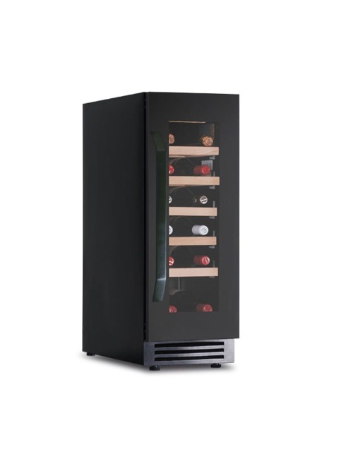 Cantinetta ventilata da incasso 18 bottiglie di vino DW20G1T colore nero