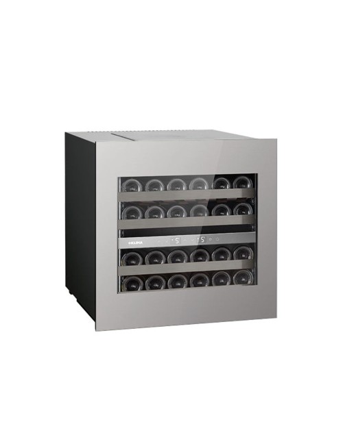 Cantinetta ventilata da incasso 24 bottiglie di vino DW242THX colore inox