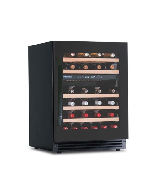 Cantinetta ventilata da incasso 46 bottiglie di vino DW46G2T colore nero