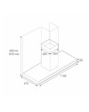 Cappa ad isola Bertazzoni KGI120CONXA 120 cm inox classe A