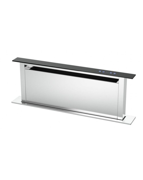 Cappa a scomparsa down draft Bertazzoni KDD90XA 90  acciaio inox e vetro nero classe A