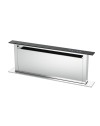 Cappa a scomparsa down draft Bertazzoni KDD90XA 90 acciaio inox e vetro nero classe A